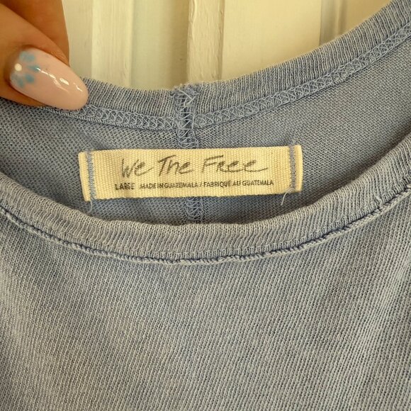Free People We The Free Scoop Neck Tee – Size Large - Picture 4 of 4